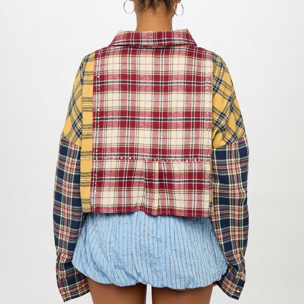 Missguided Oversized Cropped Button Down Shirt - Picture 3 of 6